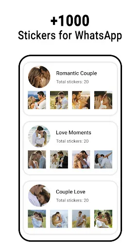 Romantic stickers - WASticker screenshot
