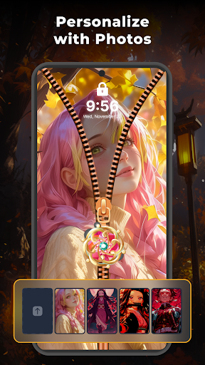 Zipper Lock Screen: Zip Theme screenshot
