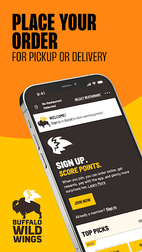 Buffalo Wild Wings Ordering screenshot