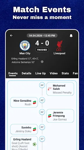 UpFooty - Live Football Match screenshot