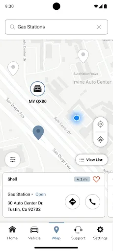MyINFINITI App screenshot