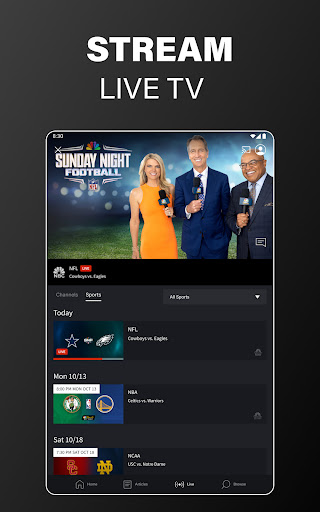 NBC Sports screenshot