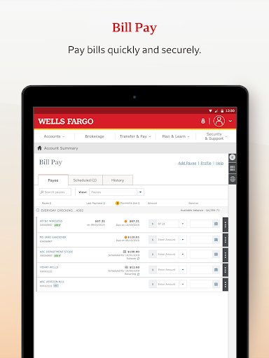 Wells Fargo Mobile® screenshot