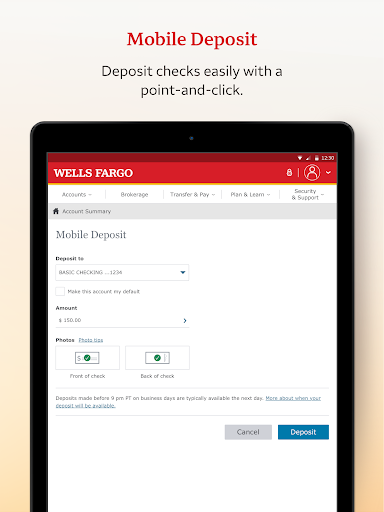 Wells Fargo Mobile® screenshot