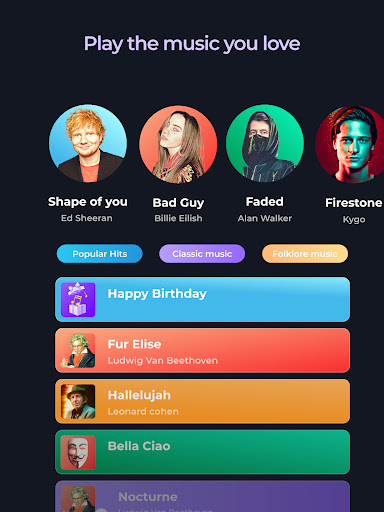 Piano - music & songs games screenshot