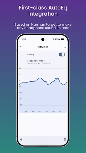 Wavelet: headphone equalizer screenshot