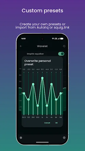 Wavelet: headphone equalizer screenshot