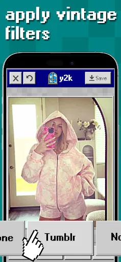 y2k: 2000s photo editor screenshot