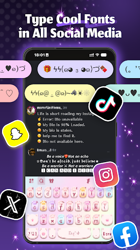 Neon Love Theme screenshot