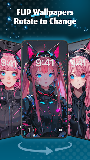 Neon Love Theme screenshot