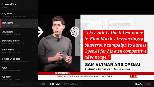 NewsPlay: Live News TV Streams screenshot