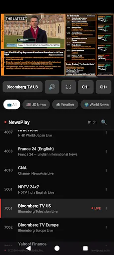 NewsPlay: Live News TV Streams screenshot
