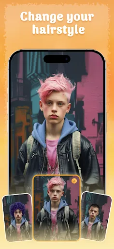 Hair Color Changer TryStyle screenshot