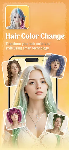 Hair Color Changer TryStyle screenshot