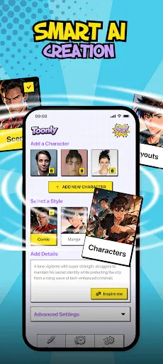 Toonly: AI Story & Comic Maker screenshot