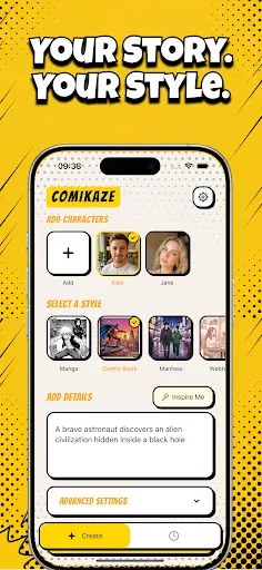 Comikaze - Create Comics Manga screenshot