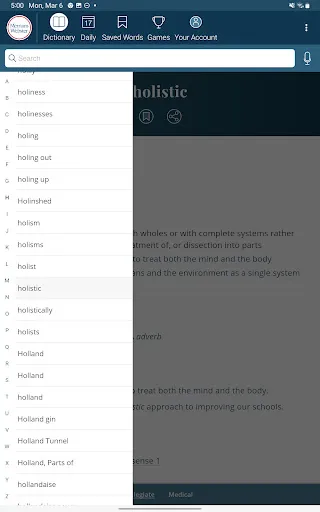 Dictionary - Merriam-Webster screenshot