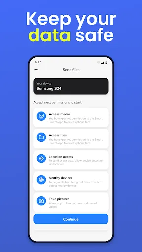 Smart switch - copy my data screenshot