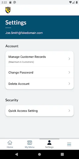 CDFW License screenshot