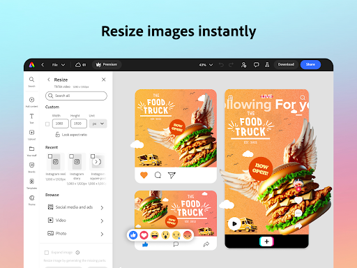 Adobe Express: AI Photo, Video screenshot