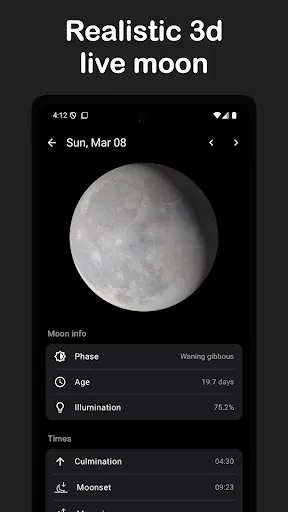 Moon Phase Calendar & Widgets screenshot