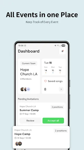 OnStage: Worship Team Planner screenshot