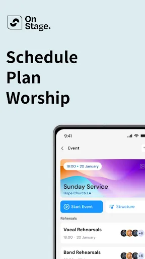 OnStage: Worship Team Planner screenshot