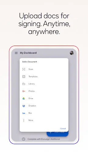 Docusign - Upload & Sign Docs screenshot