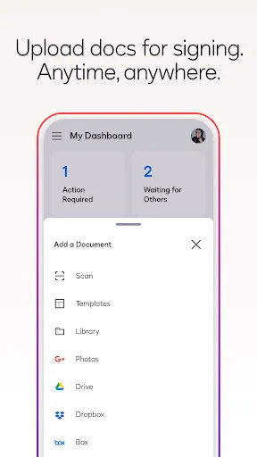 Docusign - Upload & Sign Docs screenshot