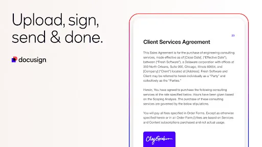Docusign - Upload & Sign Docs screenshot