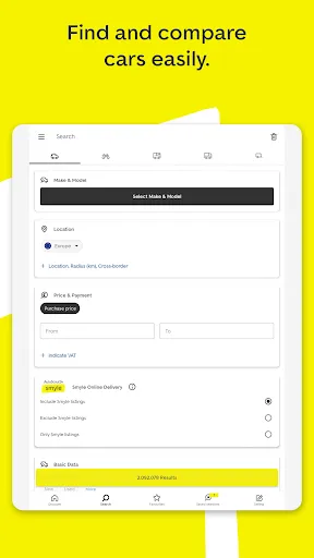 AutoScout24: Automobile market screenshot
