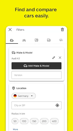 AutoScout24: Automobile market screenshot
