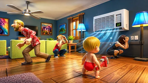 Rainbow Prank: Hide Daddy screenshot