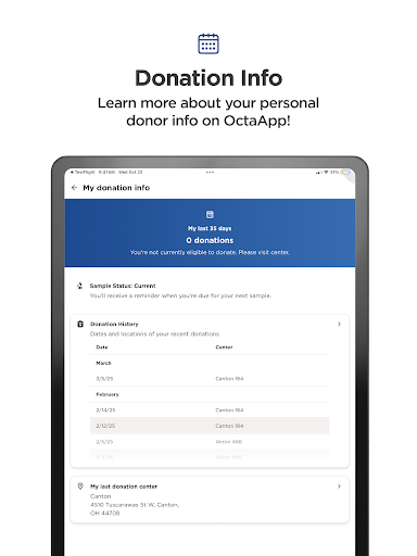 OctaApp - Donate Plasma screenshot