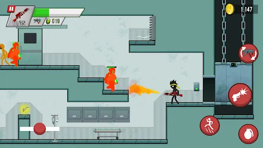 Stick vs Zombies: Platformer screenshot