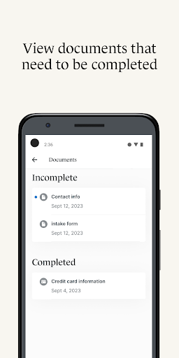 SimplePractice Client Portal screenshot
