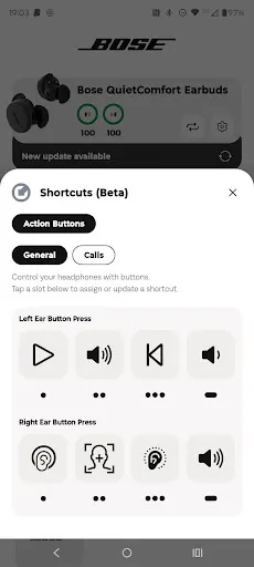 Bose QC Earbuds screenshot
