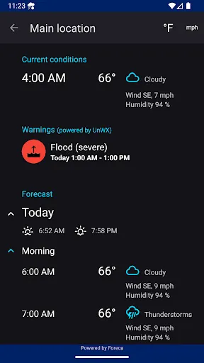 Rain Alarm screenshot