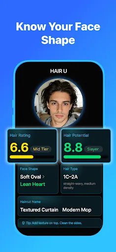 HAIR U: AI Haircut Scanner screenshot