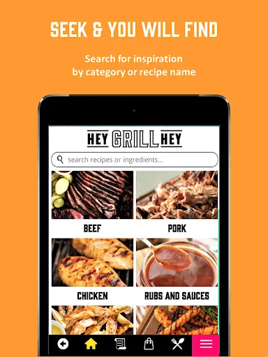 Hey Grill Hey BBQ Recipes screenshot