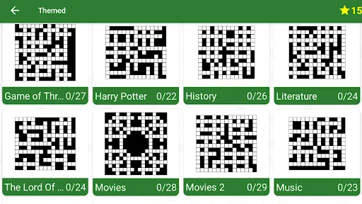 English Crossword Puzzle screenshot