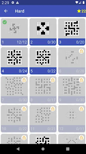 English Crossword Puzzle screenshot