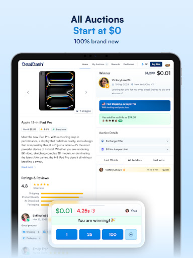 DealDash - Bid & Save Auctions screenshot