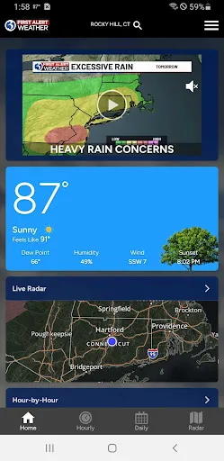 WFSB First Alert Weather screenshot