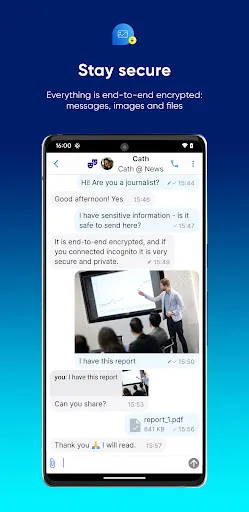 SimpleX Chat screenshot