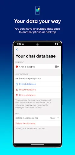 SimpleX Chat screenshot