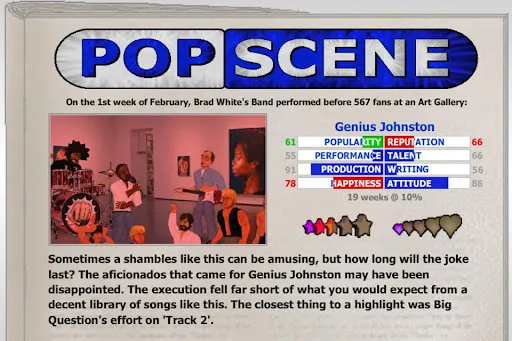 Popscene screenshot