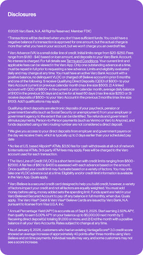 Varo Bank: Online Banking screenshot