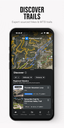 onX Backcountry Trail Maps GPS screenshot