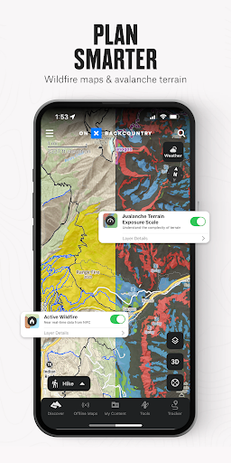 onX Backcountry Trail Maps GPS screenshot